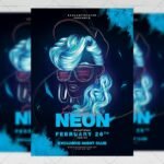 Download Neon Fridays PSD Flyer Template Now