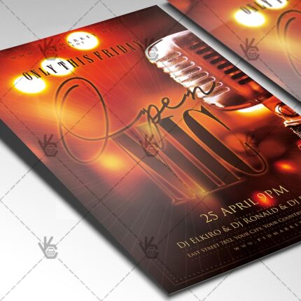 Download Open Mic Flyer - PSD Template-2