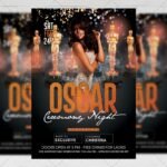 Download Oscar Ceremony Night PSD Flyer Template Now