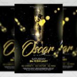 Download Oscar Night Party PSD Flyer Template Now