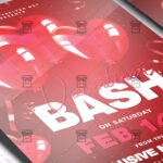 Download Valentines Bash PSD Flyer Template Now