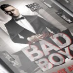 Download Bad Boys Party PSD Flyer Template Now