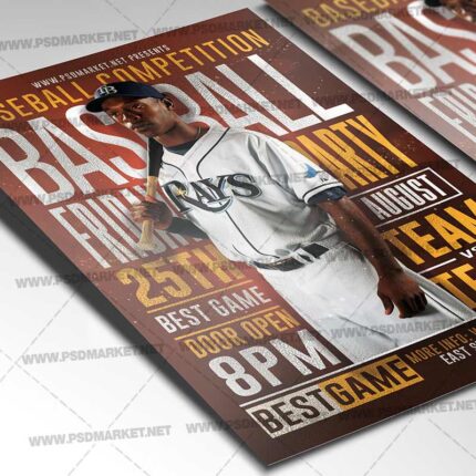 Download Baseball Match Flyer - PSD Template-2