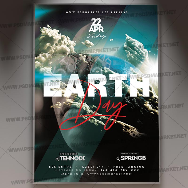 earth_day_party_flyer_psd_psdmarket_1.jpg Download Earth Day Party Flyer - PSD Template