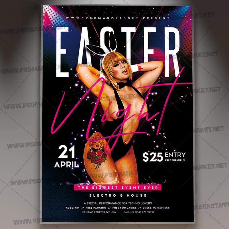 easter_night_event_flyer_psd_psdmarket_1.jpg Download Easter Night Event Template - Flyer PSD