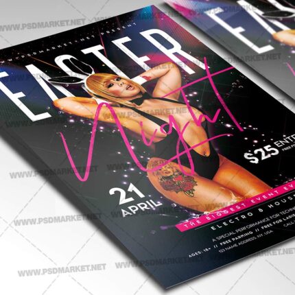 Download Easter Night Event Template - Flyer PSD-2