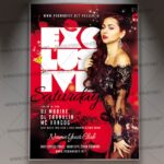 Download Exclusive Saturdays Flyer - PSD Template
