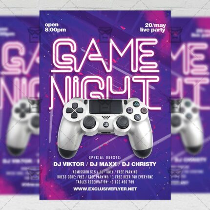 Game Night - Flyer PSD Template