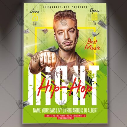 Download Hip Hop Night Flyer - PSD Template