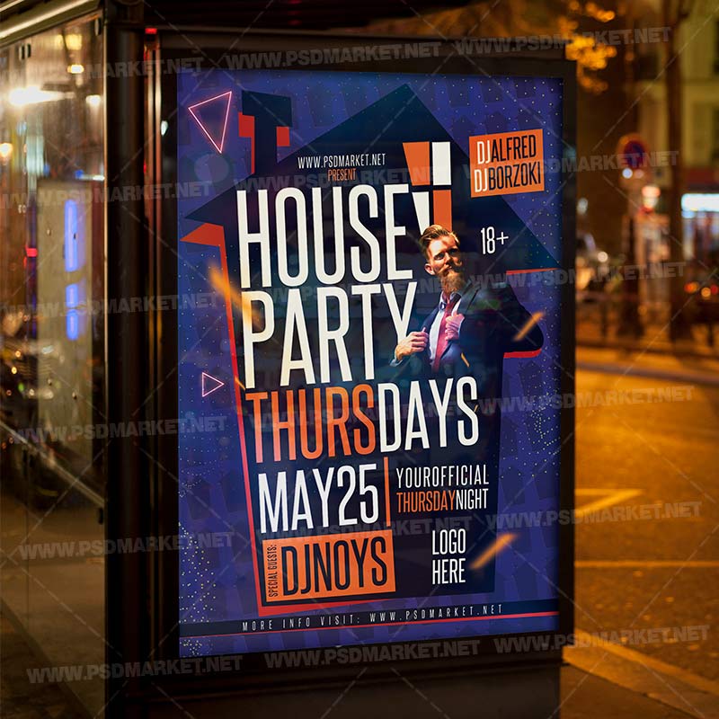 house_party_flyer_psd_psdmarket_3.jpg Download House Party Template - Flyer PSD-3
