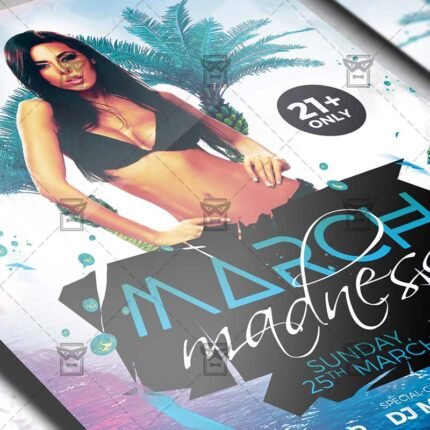 Download March Madness Night PSD Flyer Template Now