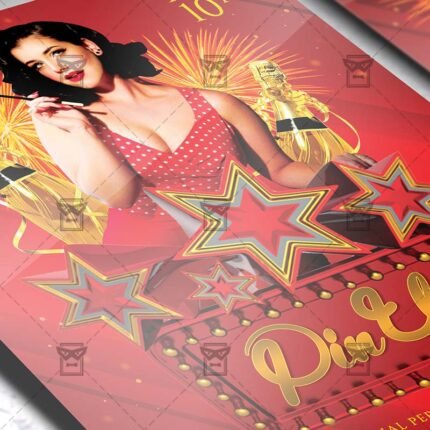 Download Retro Night Party PSD Flyer Template Now