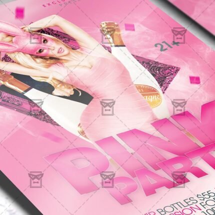 Download Pink Bash PSD Flyer Template Now