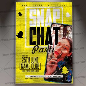 Download Snap Chat Flyer - PSD Template