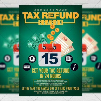Tax Refund Flyer - Business PSD Template