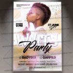 Download White Club Party Flyer - PSD Template