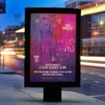 Download Woman's Day Party Night PSD Flyer Template Now