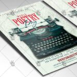 Download World Poetry Day Flyer - PSD Template-2