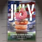 Download 4th of July Event Flyer - PSD Template