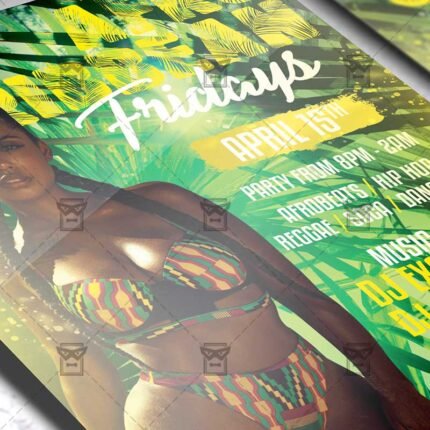 Download Afro Caribbean Fridays PSD Flyer Template Now