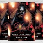 Download Black Bash Party PSD Flyer Template Now