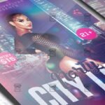 Download City Life Party PSD Flyer Template Now