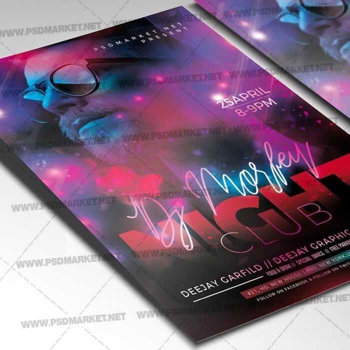 Download Club Night Event Flyer - PSD Template-2