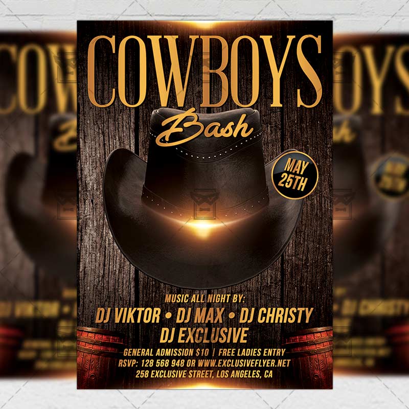 cowboys_bash-premium-flyer-template-1.jpg Download Cowboys Bash PSD Flyer Template Now