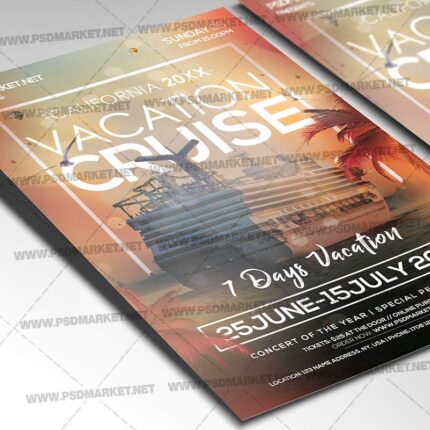 Download Cruise Vacation Flyer - PSD Template-2