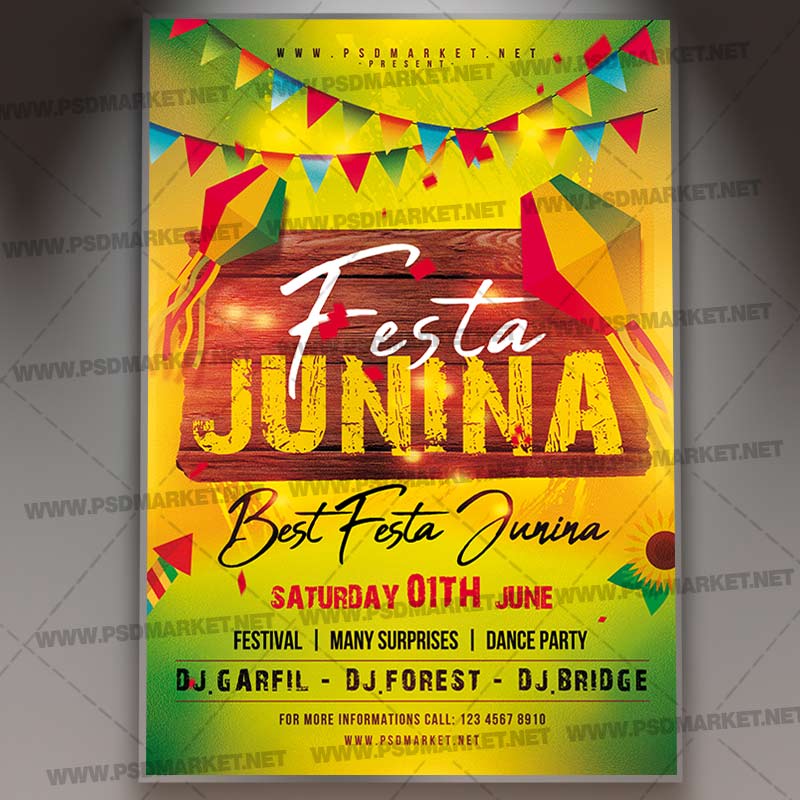 festa_junina_flyer_psd_psdmarket_1.jpg Download Festa Junina Flyer - PSD Template