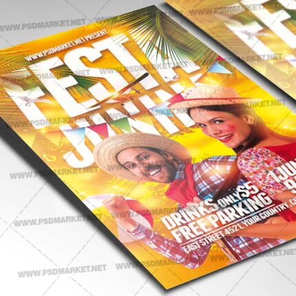 Download Festa Junina Party Flyer - PSD Template-2