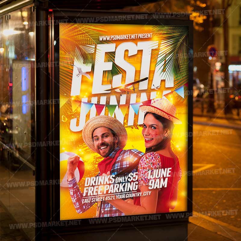 festa_junina_party_flyer_psd_psdmarket_3.jpg Download Festa Junina Party Flyer - PSD Template-3