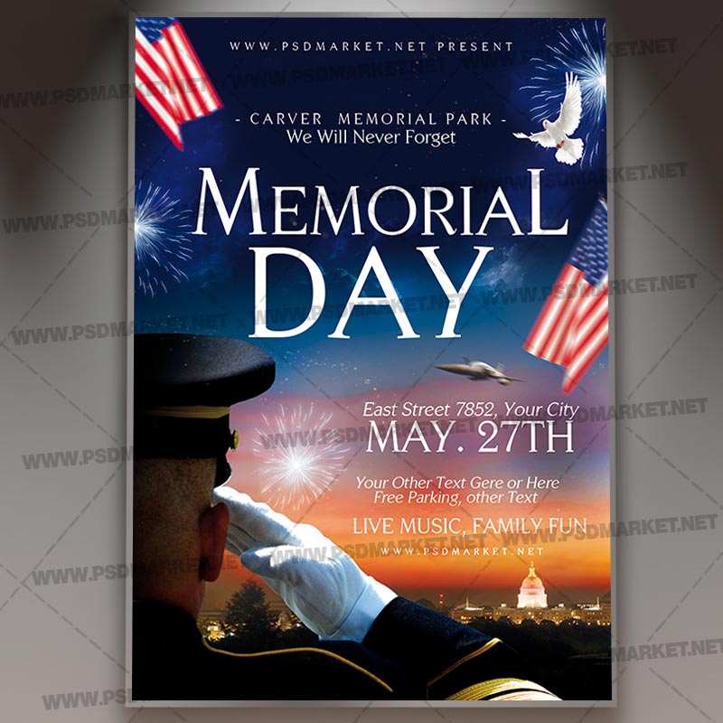 happy_memorial_day_flyer_psd_psdmarket_1.jpg Download Happy Memorial Day Flyer - PSD Template