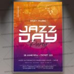 Download Jazz Day Party Flyer - PSD Template