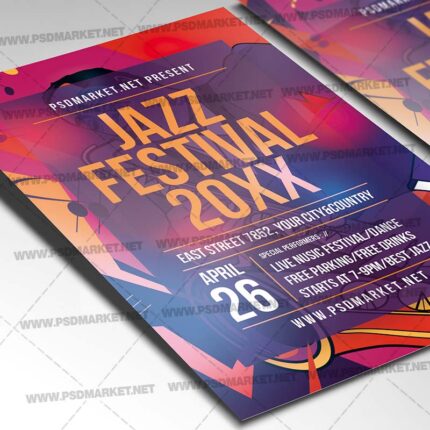Download Jazz Fest Flyer - PSD Template-2