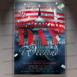 Download Memorial Day Weekend Flyer - PSD Template