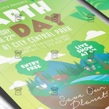 Download Mother Earth Day Celebration PSD Flyer Template Now