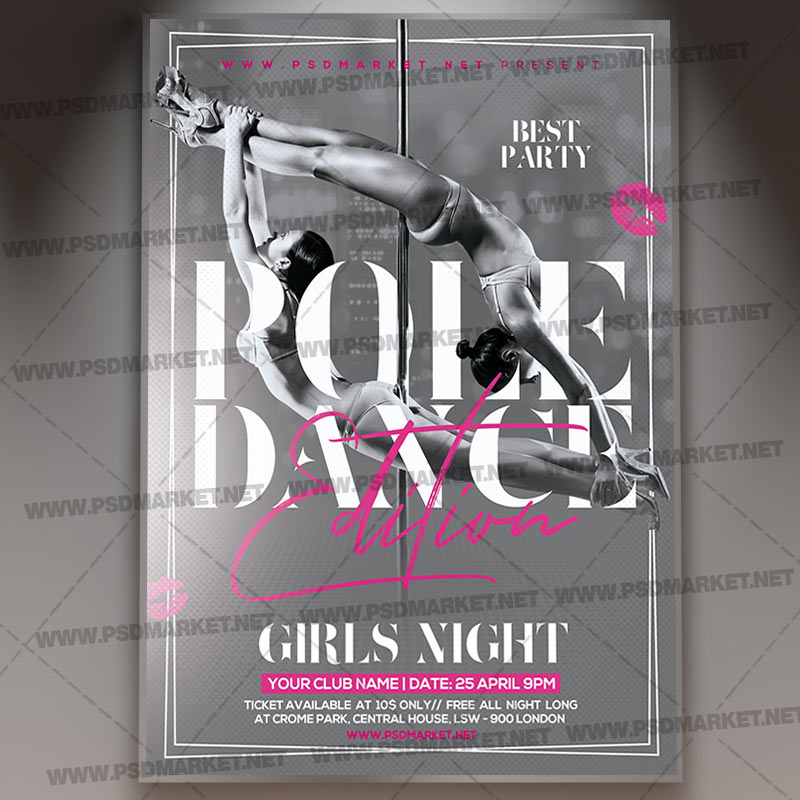 pole_dance_flyer_psd_psdmarket_1.jpg Download Pole Dance Flyer - PSD Template