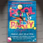 Download Pool Party Event Flyer - PSD Template