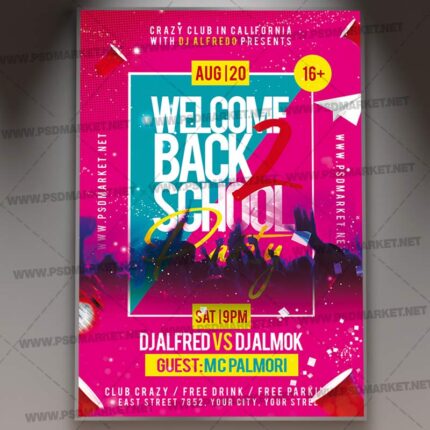 Download Back 2 School Event Flyer - PSD Template