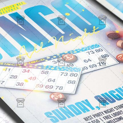 Download Bingo Game Night PSD Flyer Template Now