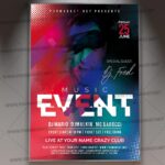 Download Club Music Event Flyer - PSD Template