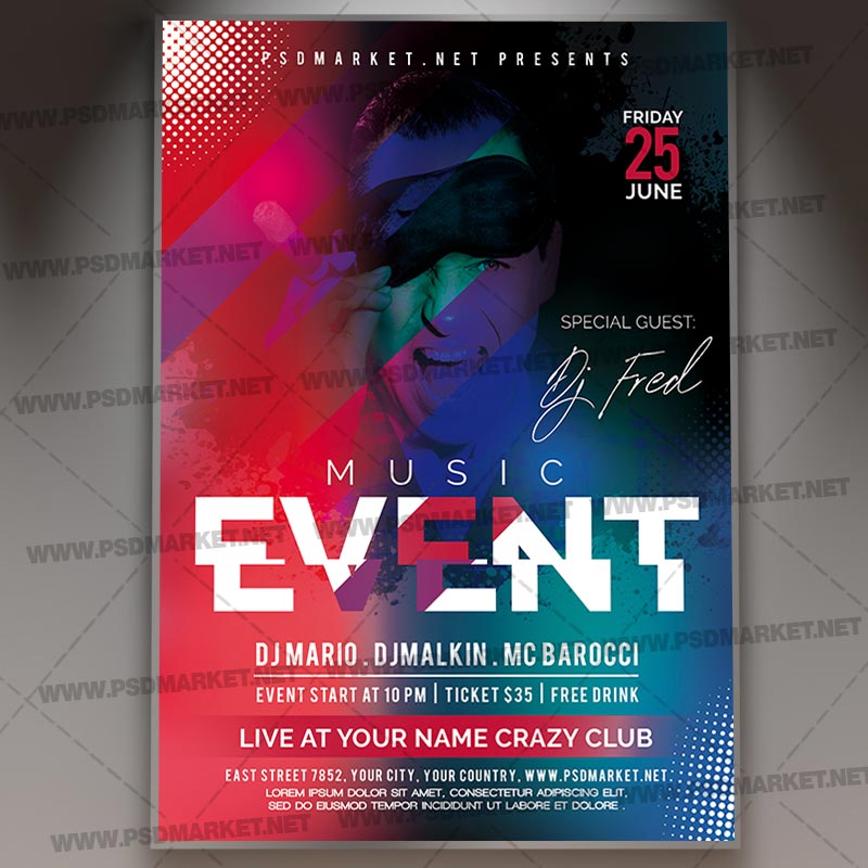 club_music_event_flyer_psd_psdmarket_1.jpg Download Club Music Event Flyer - PSD Template