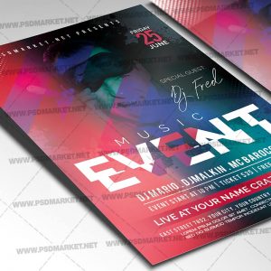 Download Miami Nights Flyer - PSD Template | PSDmarket