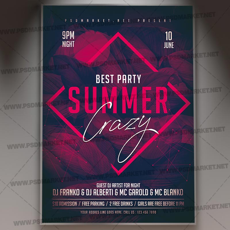 club_summer_party_flyer_psd_psdmarket_1.jpg Download Club Summer Party Flyer - PSD Template