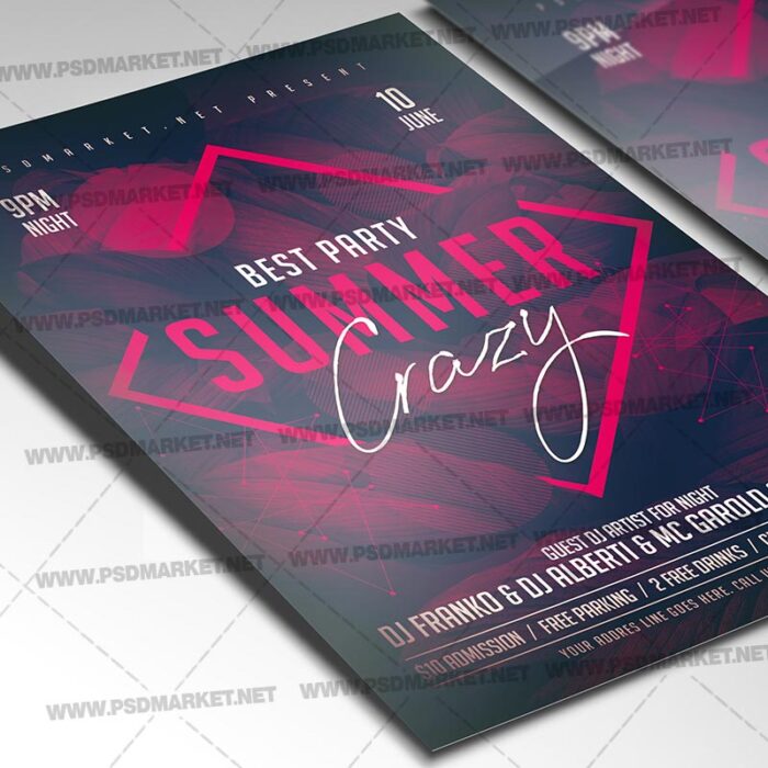 Download Tropical Party Flyer - PSD Template | PSDmarket