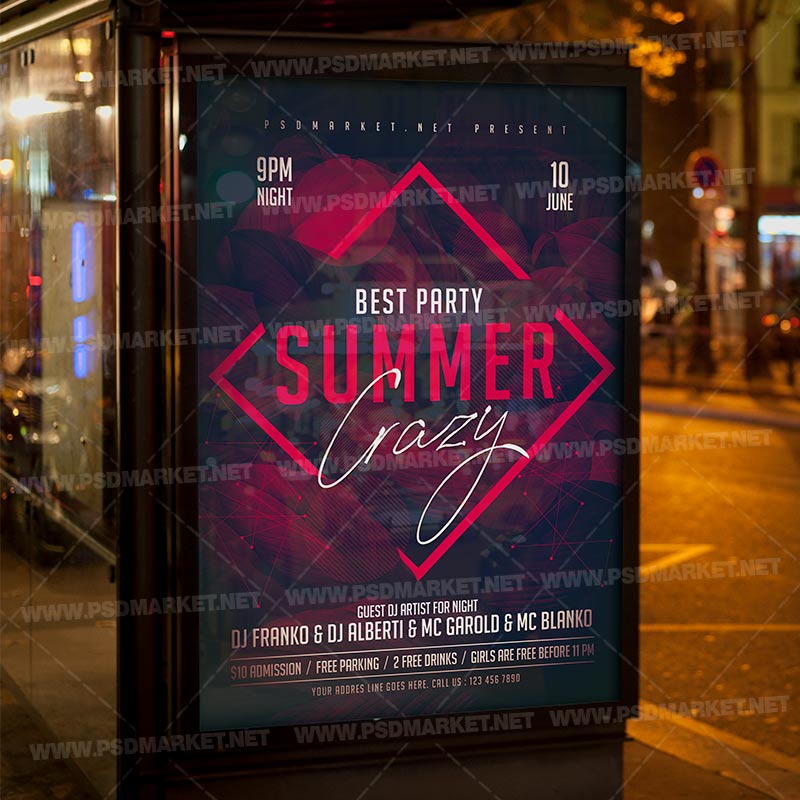 club_summer_party_flyer_psd_psdmarket_3.jpg Download Club Summer Party Flyer - PSD Template-3