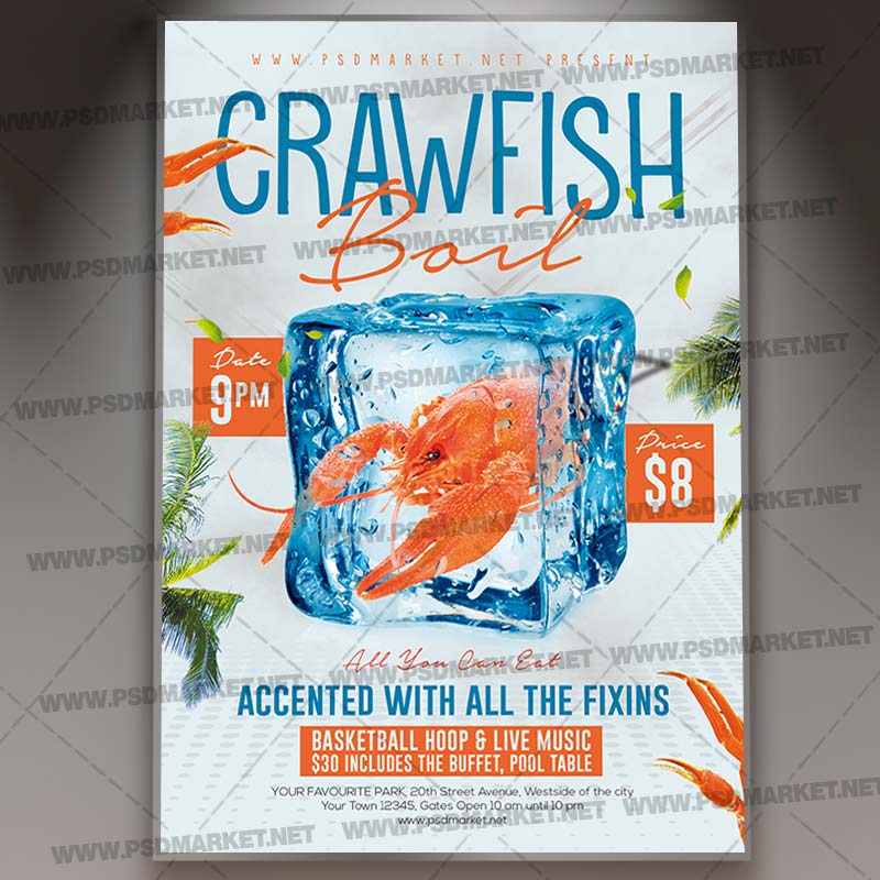 crawfish_festival_flyer_psd_psdmarket_1.jpg Download Crawfish Festival Flyer - PSD Template