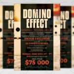 Download Domino Effect PSD Flyer Template Now