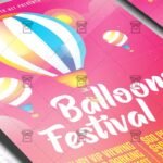 Download Festival of Balloons PSD Flyer Template Now